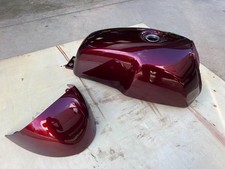 New Project British Style Cafe Racer Motorcycle Fuel Petrol Tank Maroon Red EFI