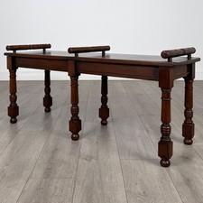 Antique 20th Century Hall Bench / Window Seat In Oak ( REF AF-4157 )