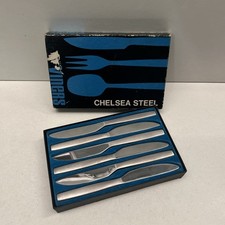 Viners Chelsea Sheffield-6 Stainless Steel Tea / Butter Knives