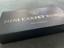 Townsend Croquet LTD England Mini Carpet Bowls Set with Instructions