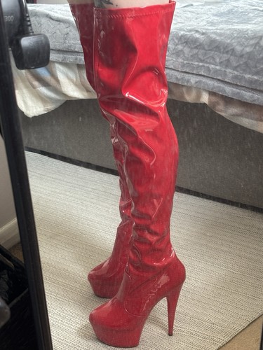 Red high heels - high,