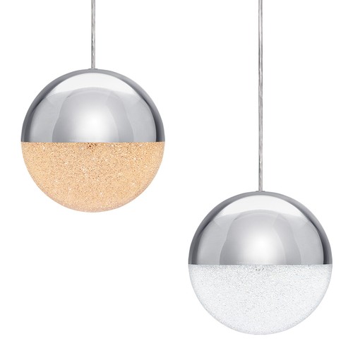 Modern led glass globe pendant - led,