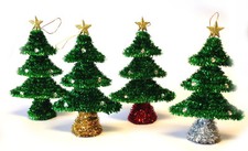 TINSEL Christmas Tree 17cm