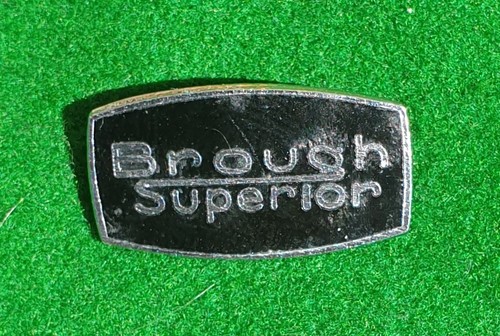 Vintage brough superior enamel - brough,