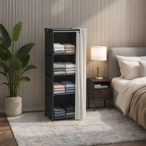Portable fabric wardrobe for - fabric,