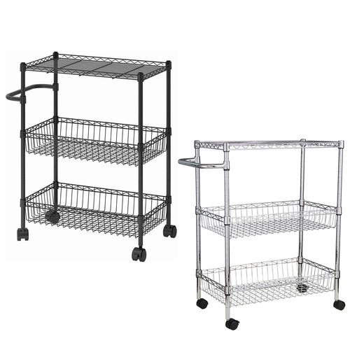 Tier storage trolley cart on - tier,