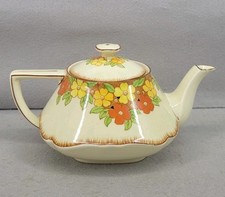 Crown Ducal Happy Days Teapot Vintage 1930s Art Deco Limited Edition 30s Prop 