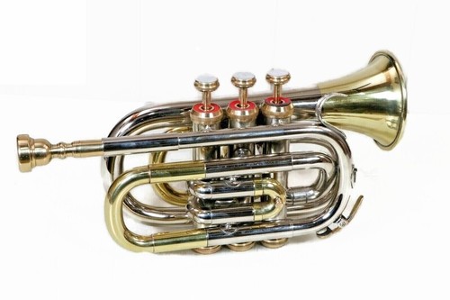 Mini pocket trumpet - mini, brass