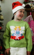 Knitting pattern copy 4625.   Childs Christmas sweaters.  20-30'' chest.  DK