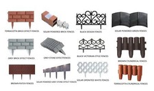 NEW GARDEN FENCE EDGES BORDER