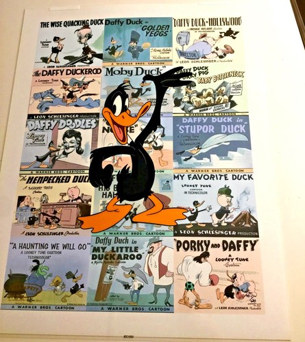 Warner bros cel daffy - cel, duck