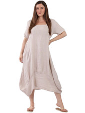 Italian Linen Dress One Size