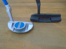 PRE~LOVED 2 PUTTERS ~1 MITSUSHIBA/1 DUNLOP ~OLD STK~SLIGHTLY TOE DOWN~32" LONG