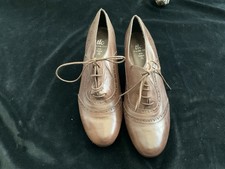 Ladies Brown TLC Heeled Lace Up Shoes Uk 8 Wider Fit