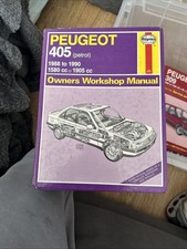 Haynes Manual Peugeot 405 Petrol 1988 To 1990 (1580 1905cc) (SKU 19)
