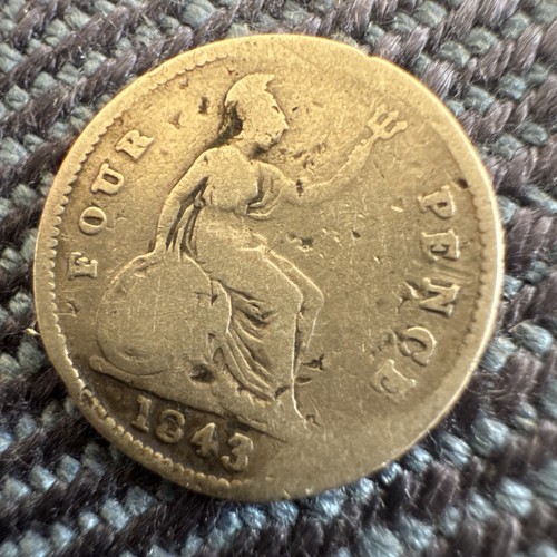 1843 victoria groat four - 1843,