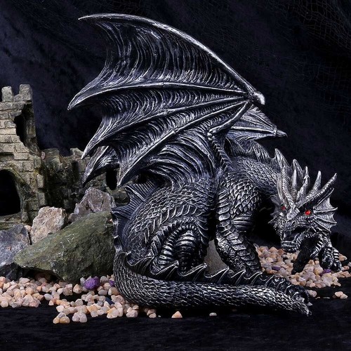 Silver dragon obsidian - silver,