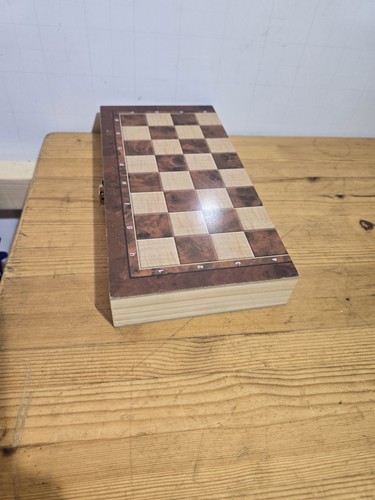 Wooden chess board and pieces - wooden,