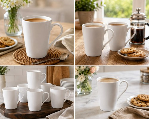 White fine bone - china, set