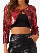 Allegra K Sparkly Cropped