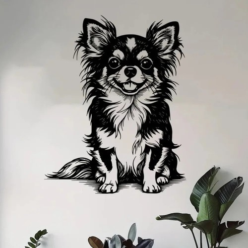 Chihuahua metal wall art - wall,