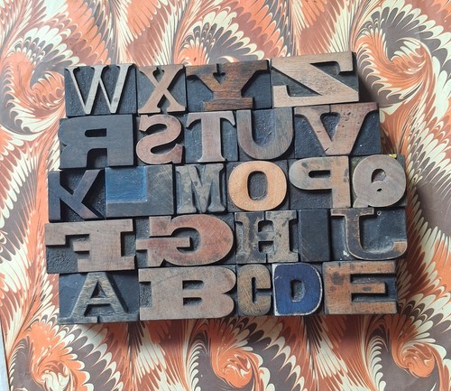 Vintage wooden letterpress - vintage,