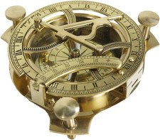 4 Sundial Compass Solid Brass