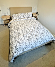 IKEA IDANÄS  Upholstered bed frame & mattresss Naggen beige Excellent Condition