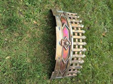 Fire Front Fret Fireplace Cast Iron Marble Effect Enamelled Accessories Stunning