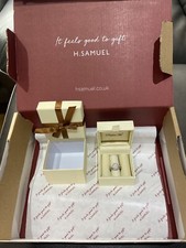 Samuel 9ct white gold 40 - h, 0.40