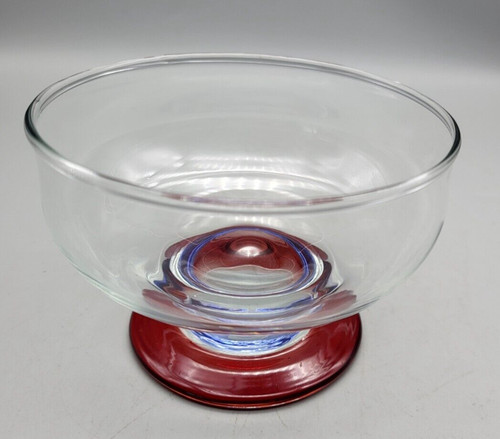 Vintage clear blue red - clear,, &