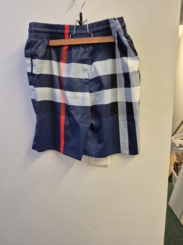 Burberry blue check shorts - burberry,