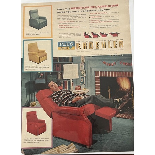 Vtg 1956 kroehler - vtg,