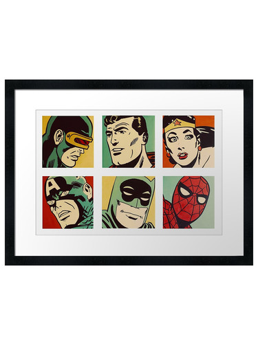 Pop art paintings comics - comics,