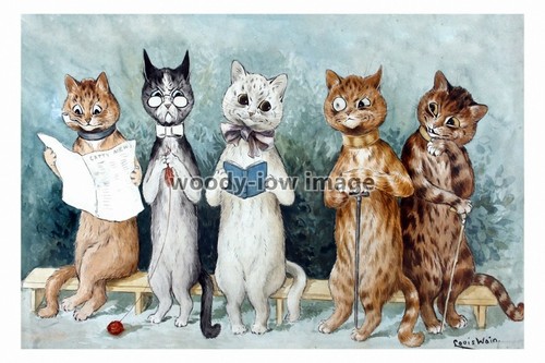 Rs2751 louis wain cats on - -,