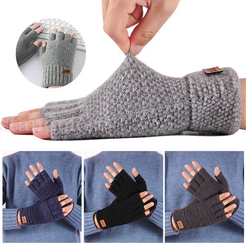 Thick fingerless gloves - fingerless,
