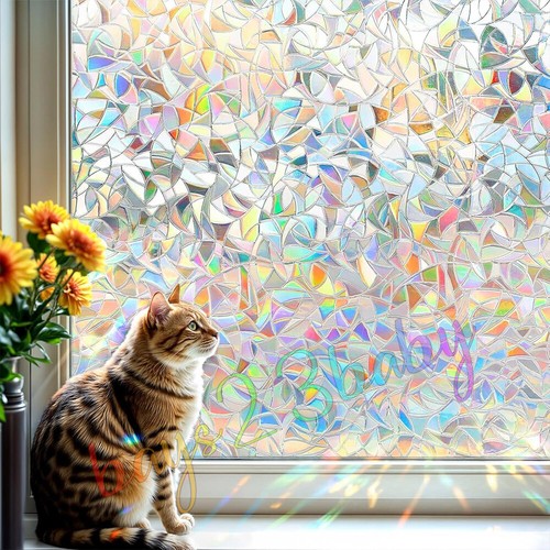 Rainbow frosted window film - rainbow,