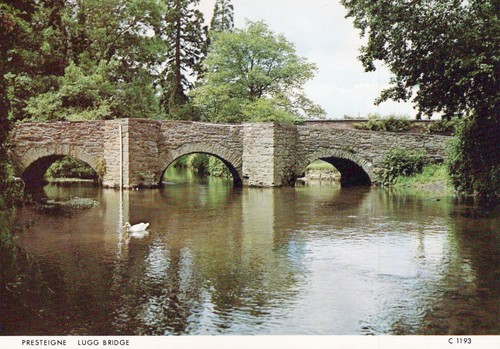 Wales postcard presteigne - wales,