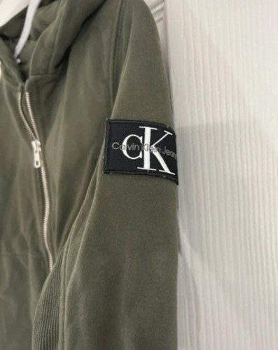 Boys khaki calvin klein zip - khaki,
