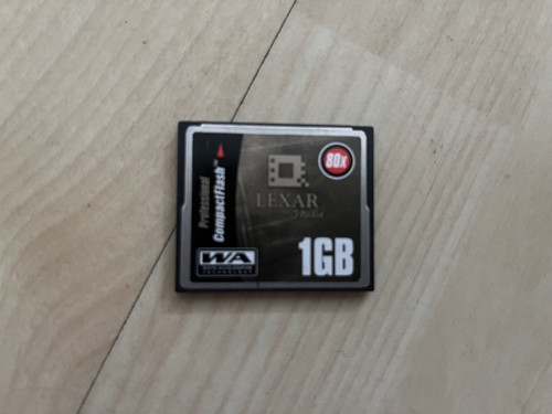 Compact flash cards 1gb - 5x,
