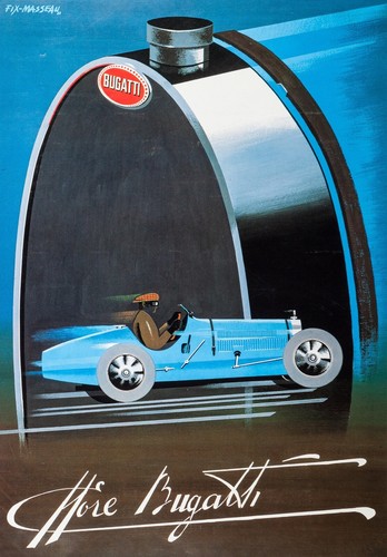 New vintage bugatti - new, racing