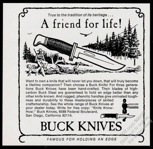 1968 buck knives hunting - 1968,