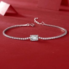 1ct Emerald Cut Bracelet