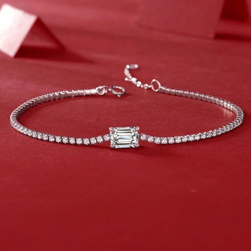 1ct emerald cut bracelet - 1ct,