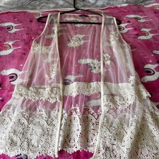 Waistcoat Lace Cream Size