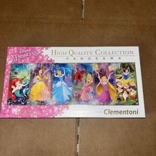 Disney Princess Panorama Jigsaw Puzzle Clemontoni, 1000 Pieces Unchecked SEE BIO