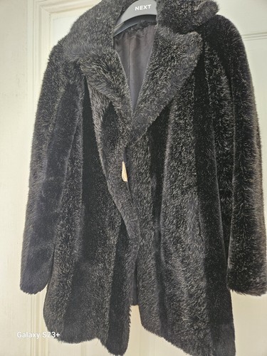 Vintage astraka black faux - black, fur