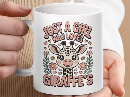 Giraffe lover mug just girl - mug,,