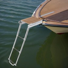 Stainless Steel Foldable Boat Ladder 300KG 661 lbs Load Capacity for Speedboat