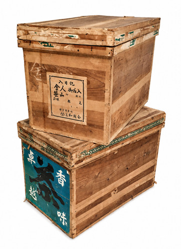 Vintage japanese wooden tea - vintage,